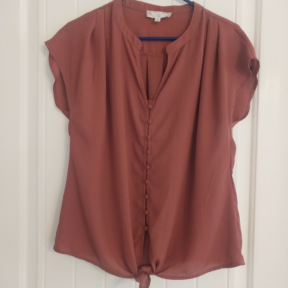 Womens Blouse Pink Rose brand size medium